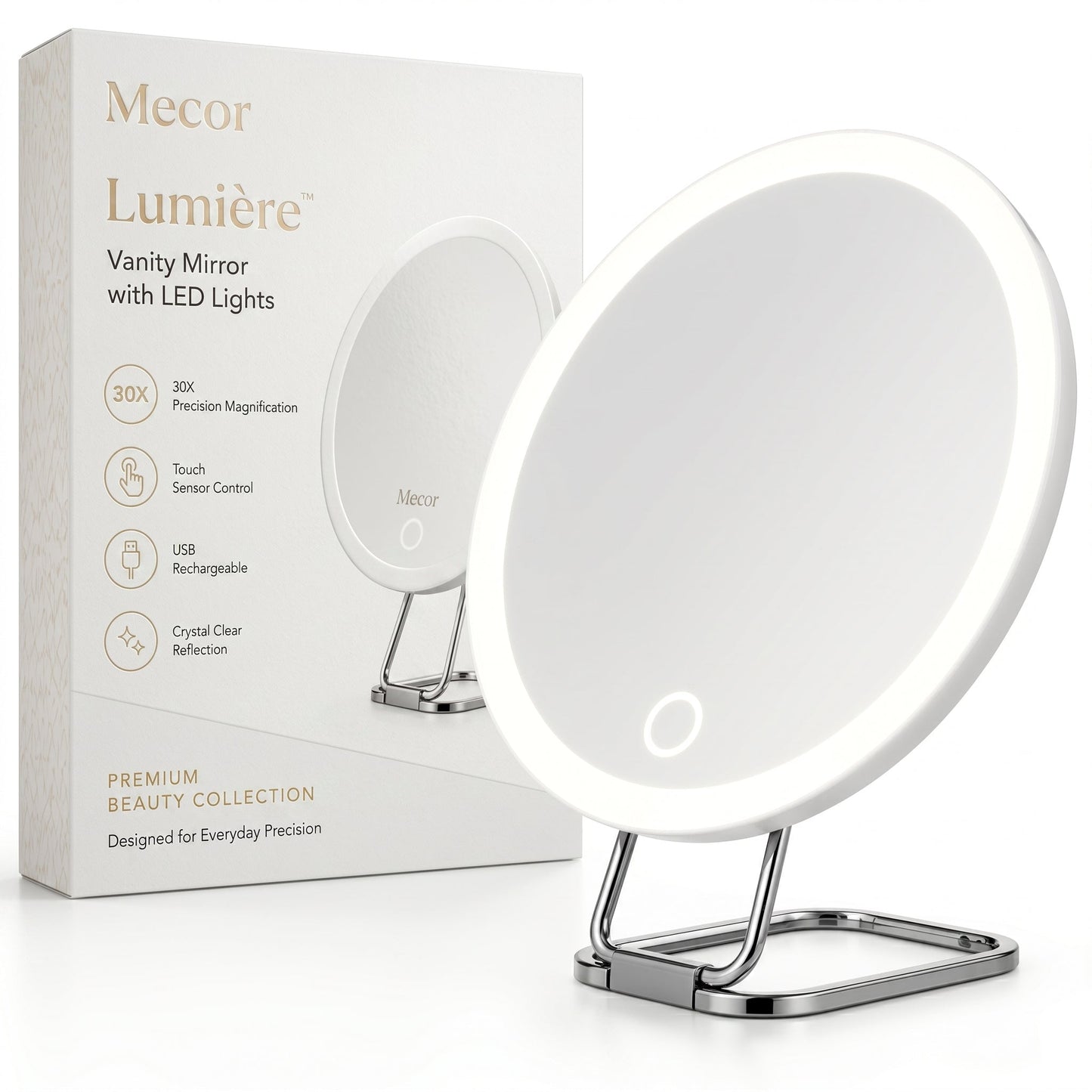 Lumière – Miroir Coiffeuse avec Lumière LED