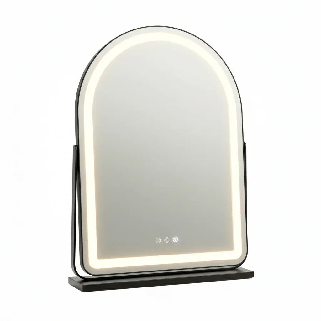 ArcLume - Miroir Arqué LED pour Studio Professionnel