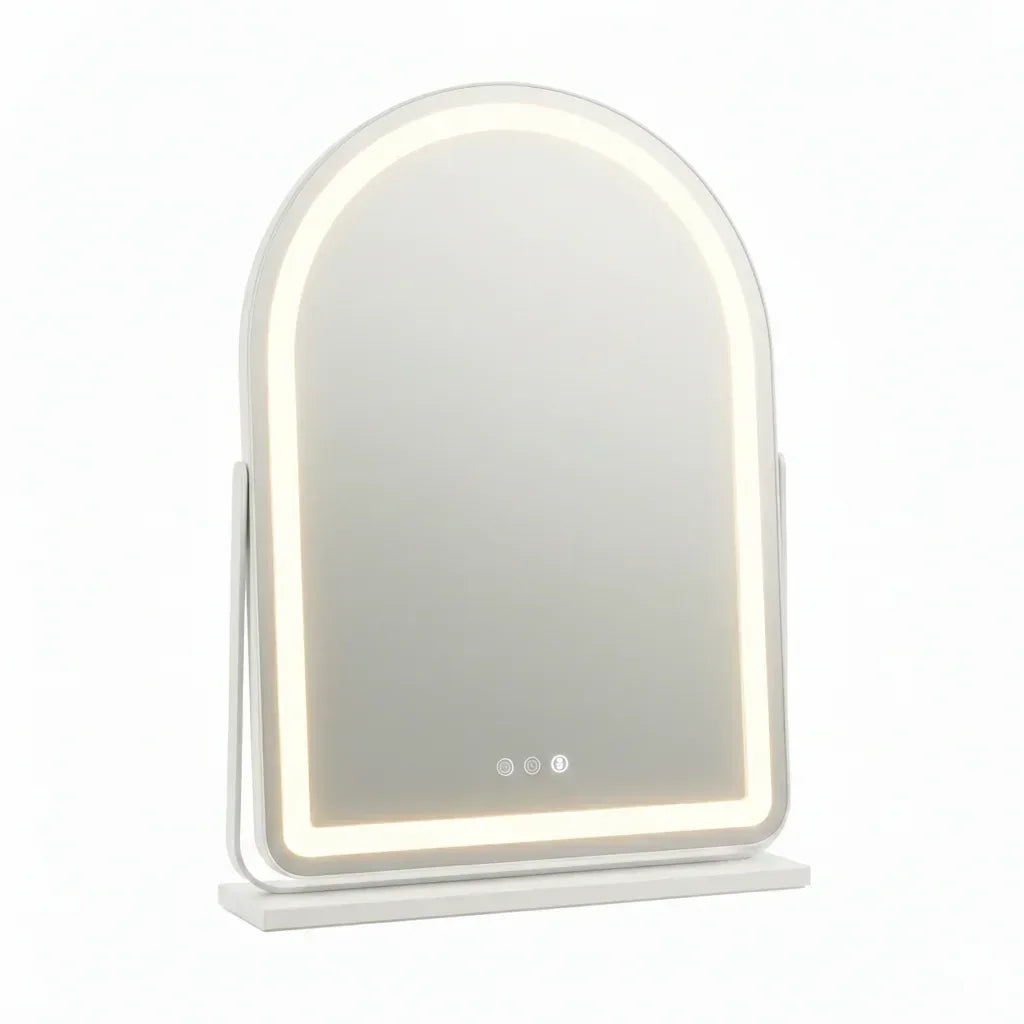 ArcLume - Miroir Arqué LED pour Studio Professionnel