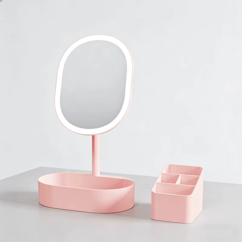 Lumière – Miroir Coiffeuse LED avec Rangement