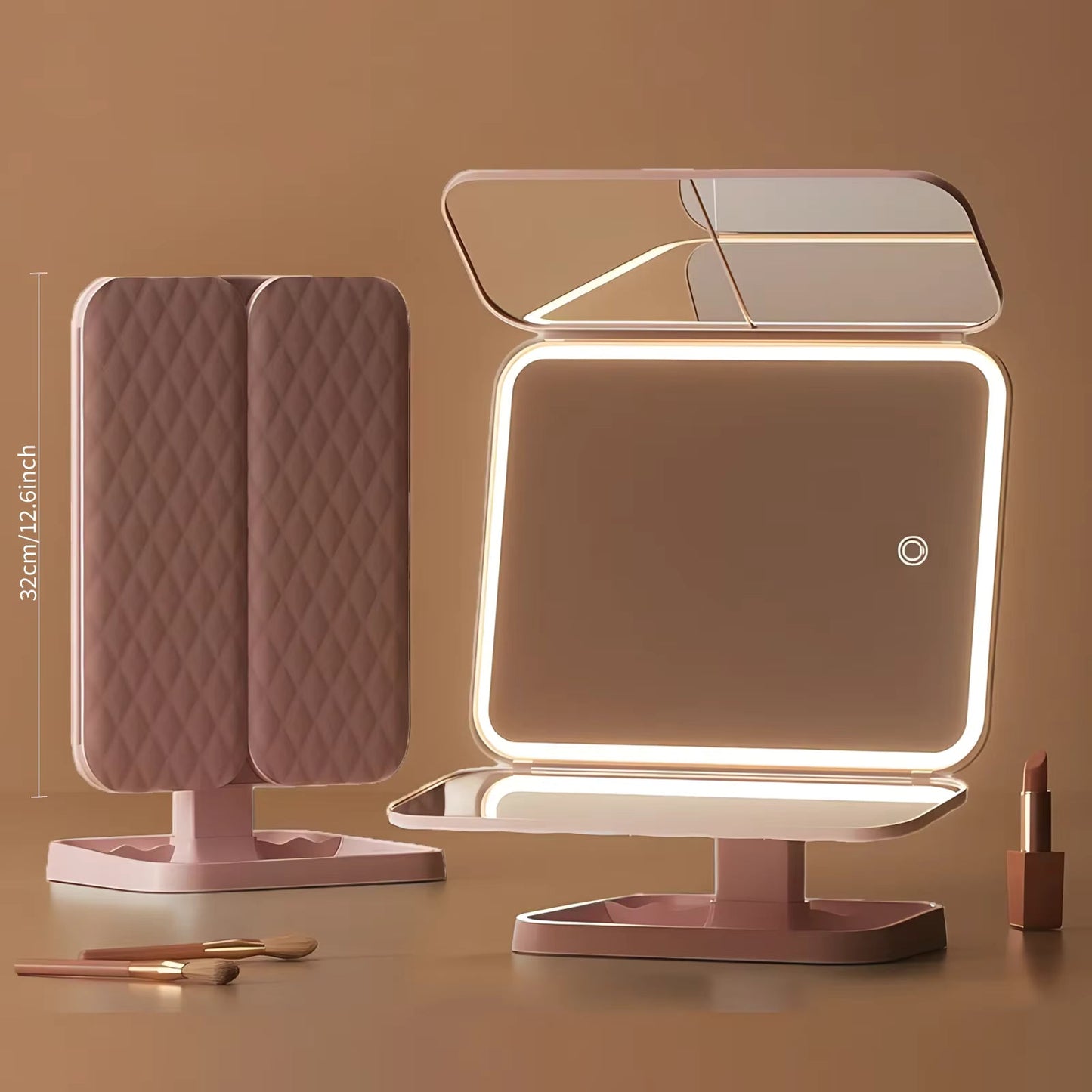 Lumirève – Miroir Coiffeuse LED Triptyque