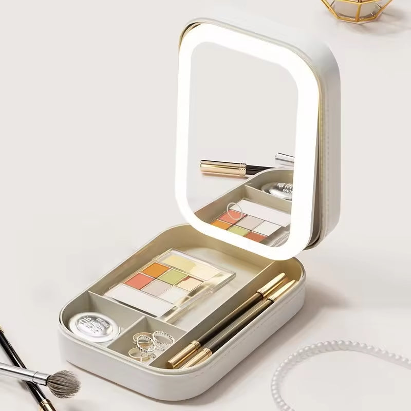 Lumirine – Miroir de Coiffeuse LED Lumineux avec Rangement