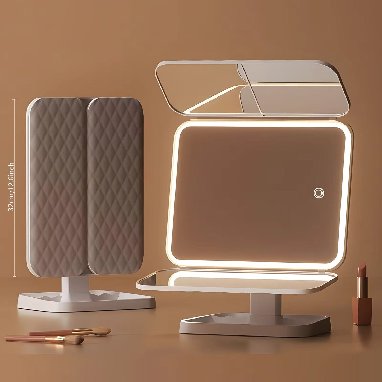 Lumirève – Miroir Coiffeuse LED Triptyque