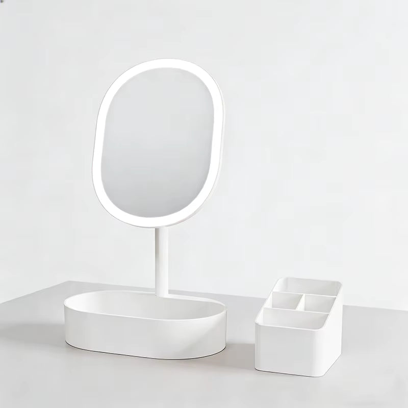 Lumière – Miroir Coiffeuse LED avec Rangement