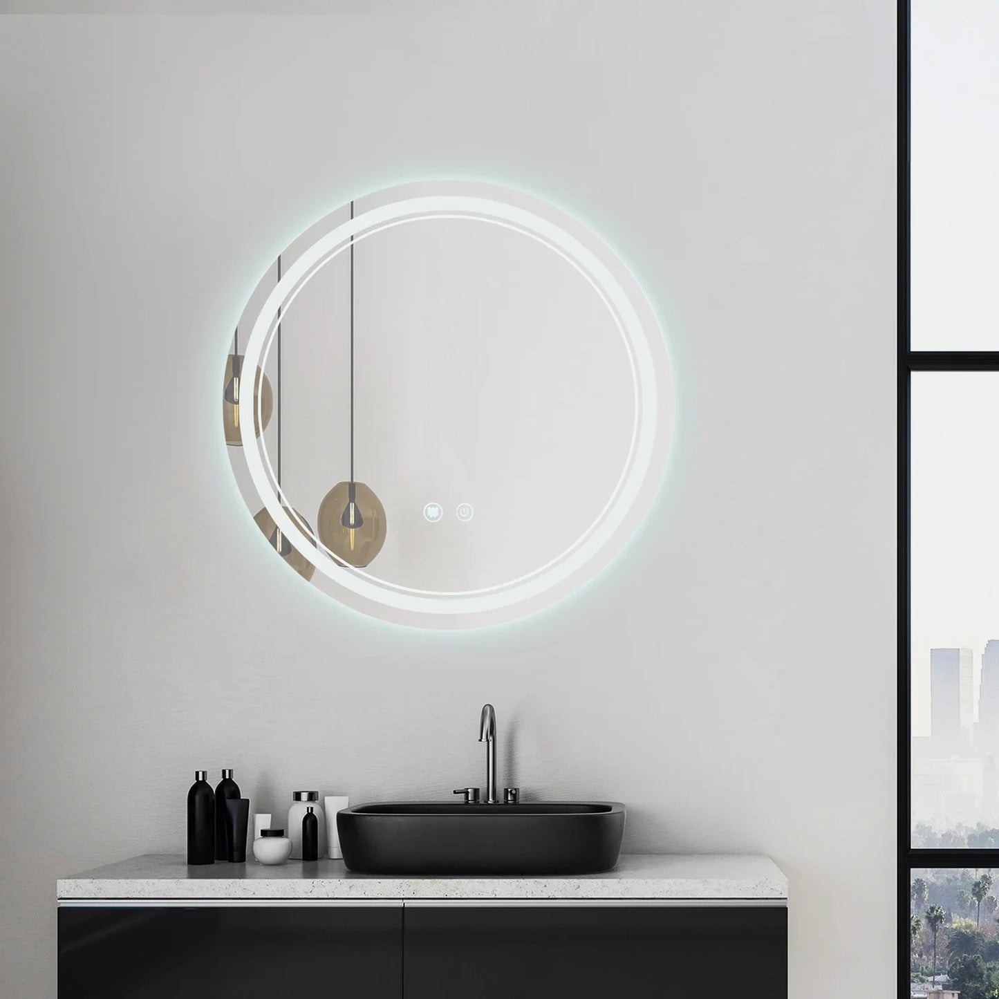 Circléa – Miroir LED Rond Mural Anti-Buée