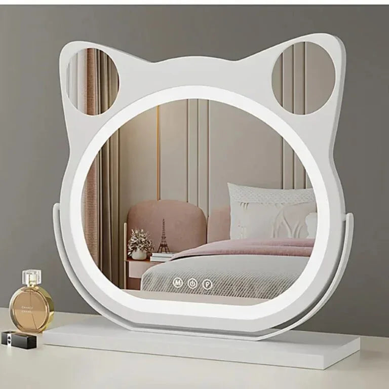 Miroir LED Chat Luvora