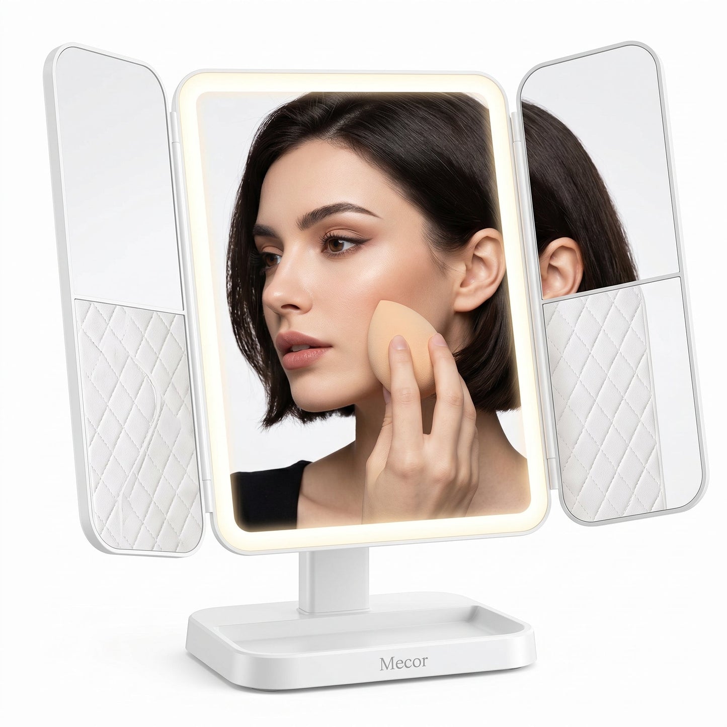 Lumirève – Miroir Coiffeuse LED Triptyque