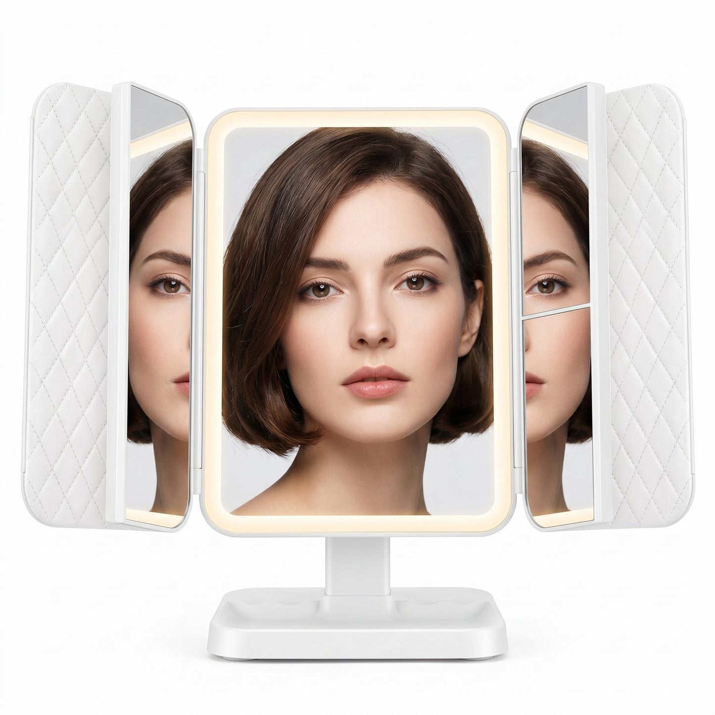 Lumirève – Miroir Coiffeuse LED Triptyque