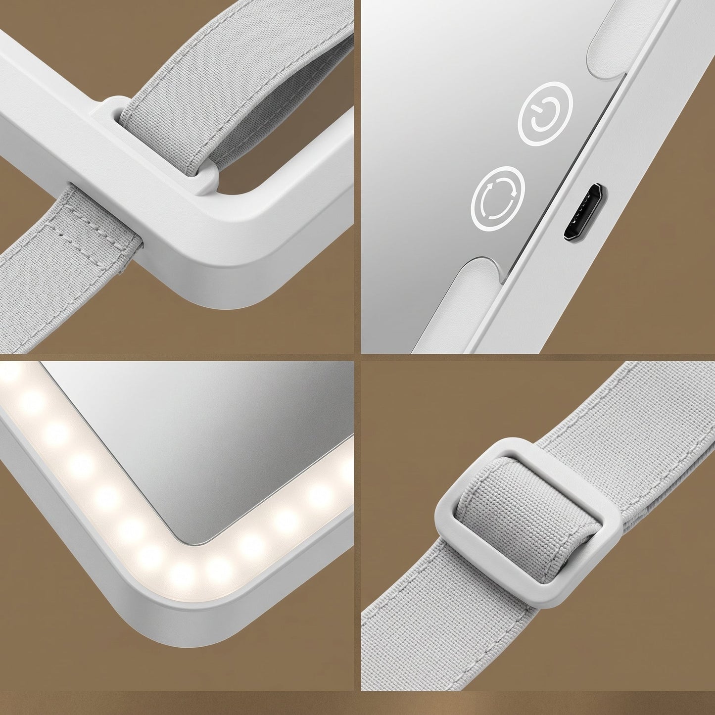 Visorée – Miroir Maquillage Voiture LED