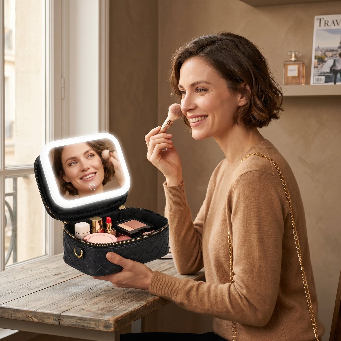Lumivane – Trousse Maquillage Miroir LED