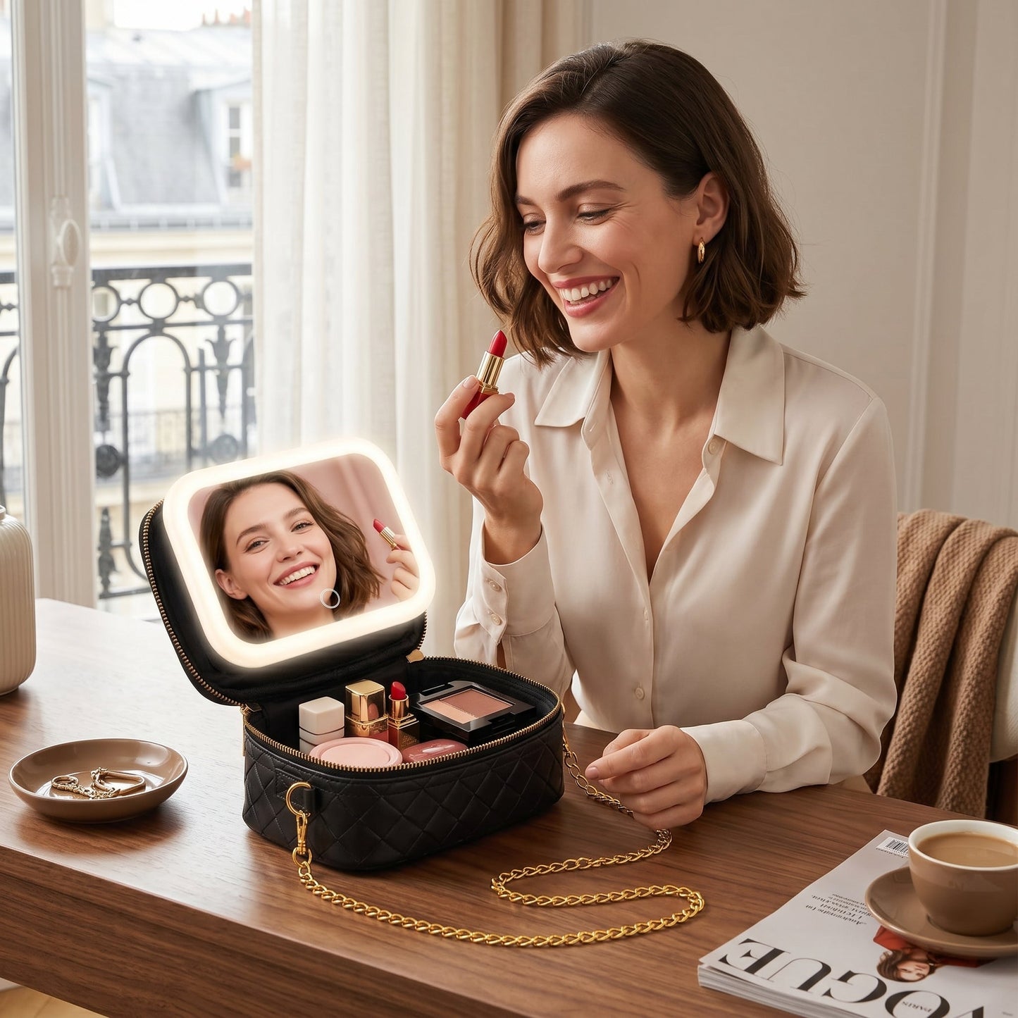 Lumivane – Trousse Maquillage Miroir LED