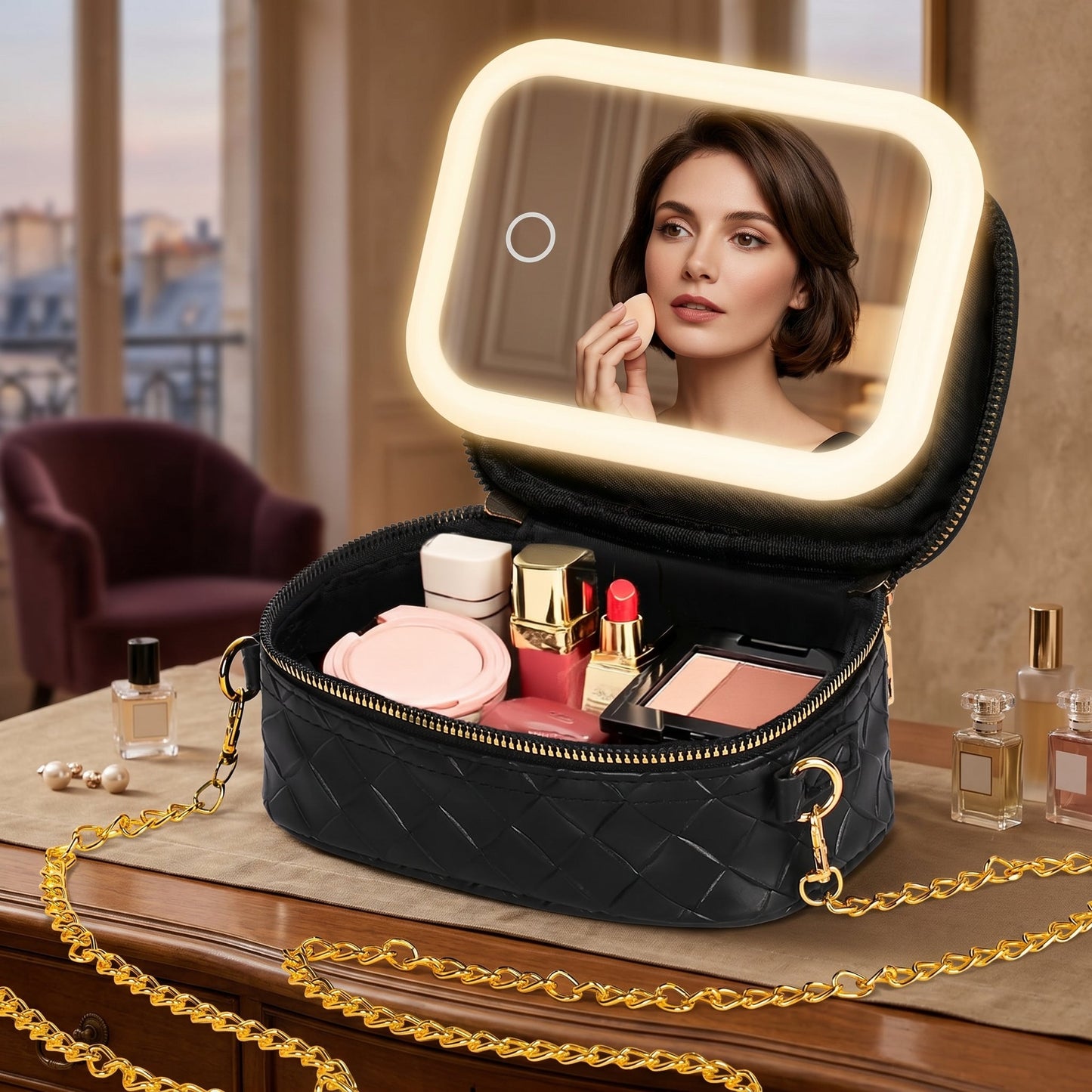 Lumivane – Trousse Maquillage Miroir LED