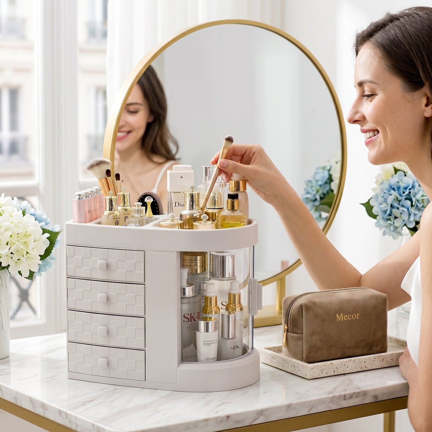 Velorie – Organisateur Maquillage Boîte de Rangement Cosmétiques