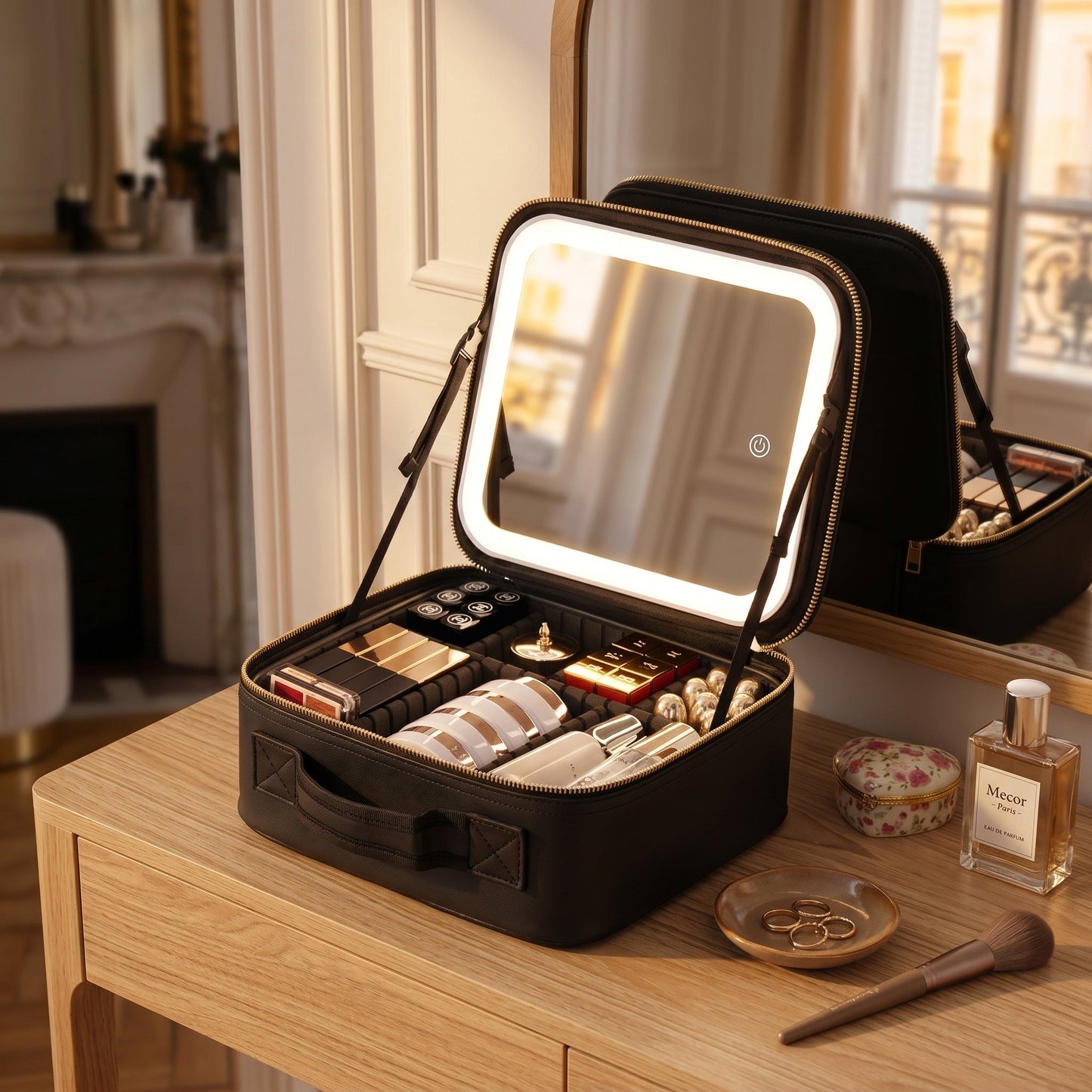 Lumivane – Trousse Maquillage Miroir LED Voyage