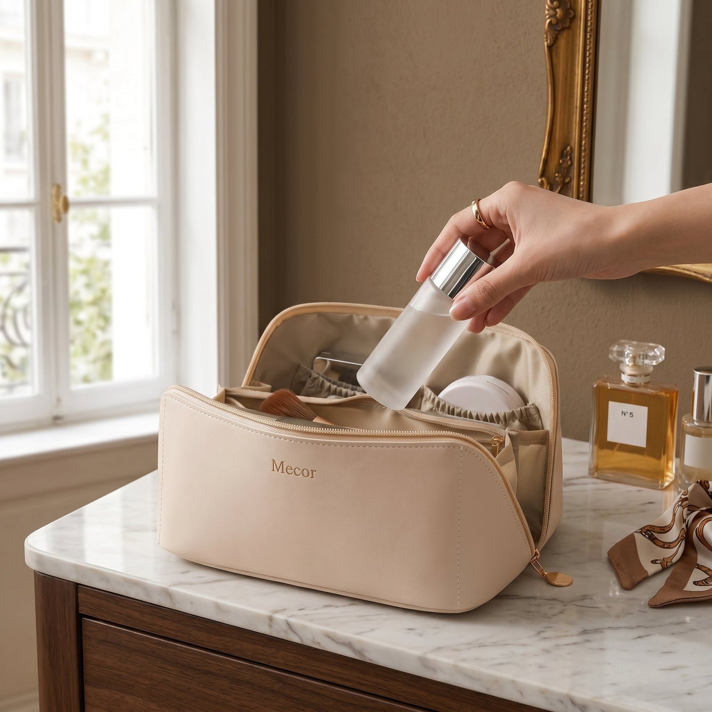 Velorie – Trousse Maquillage Voyage Grande Capacité
