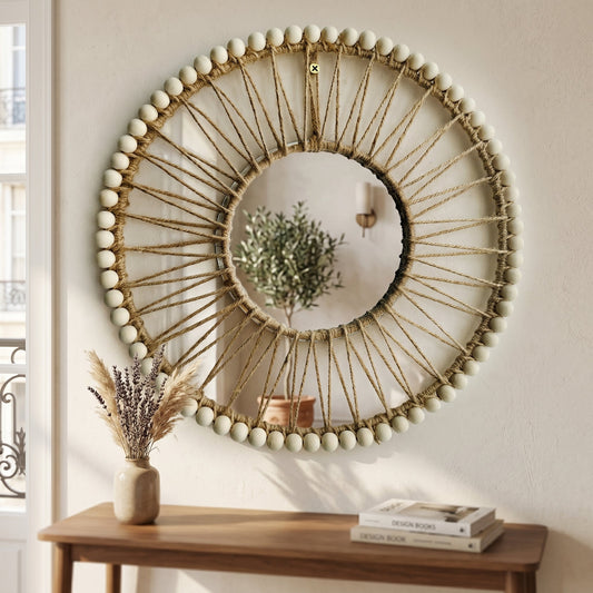 Valéa – Miroir Mural Décoratif Tressé