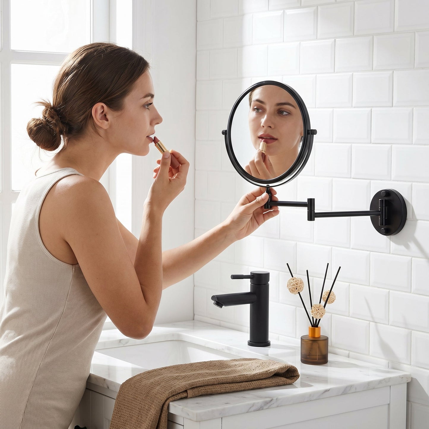 Miravène – Miroir Maquillage Mural Grossissant Double Face