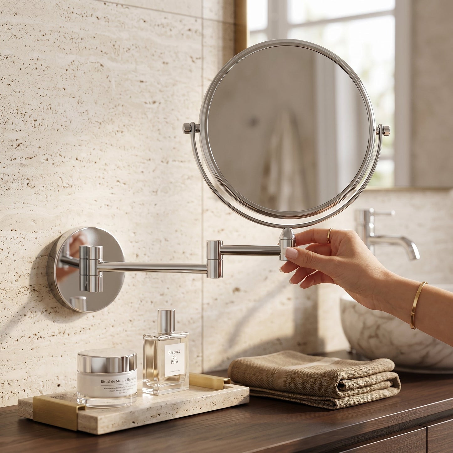 Miravène – Miroir Maquillage Mural Grossissant Double Face