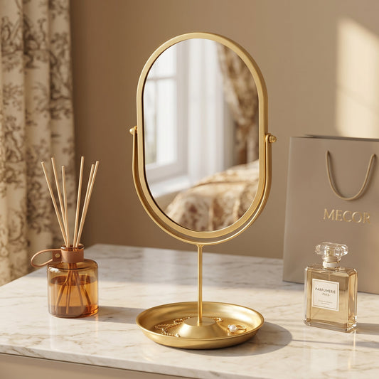 Aurorève – Miroir Coiffeuse Ovale Rotatif