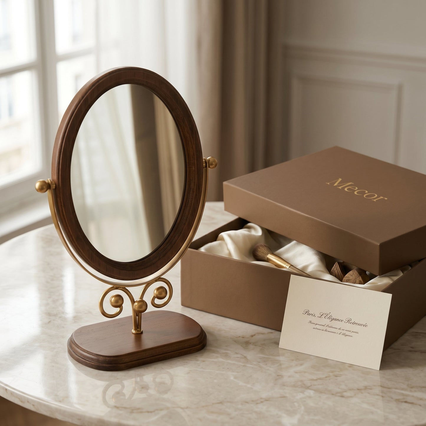Mirovel – Miroir Coiffeuse Ovale Rétro