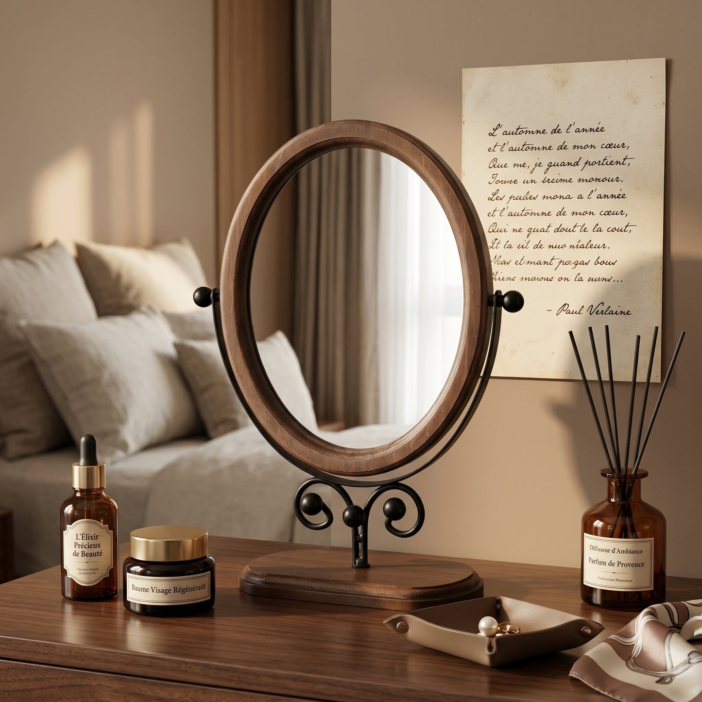 Mirovel – Miroir Coiffeuse Ovale Rétro