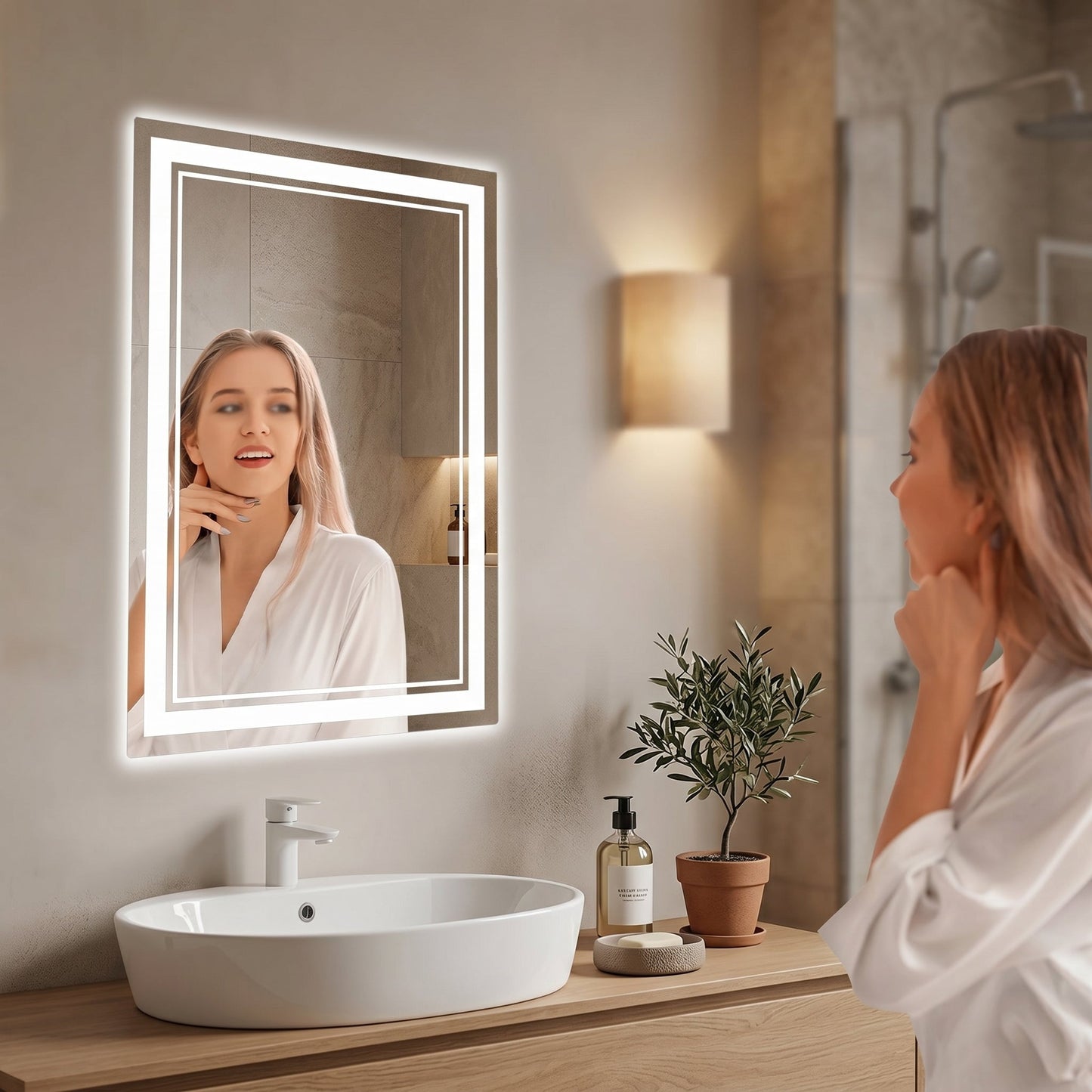 Lumireve – Miroir LED Coiffeuse Mural