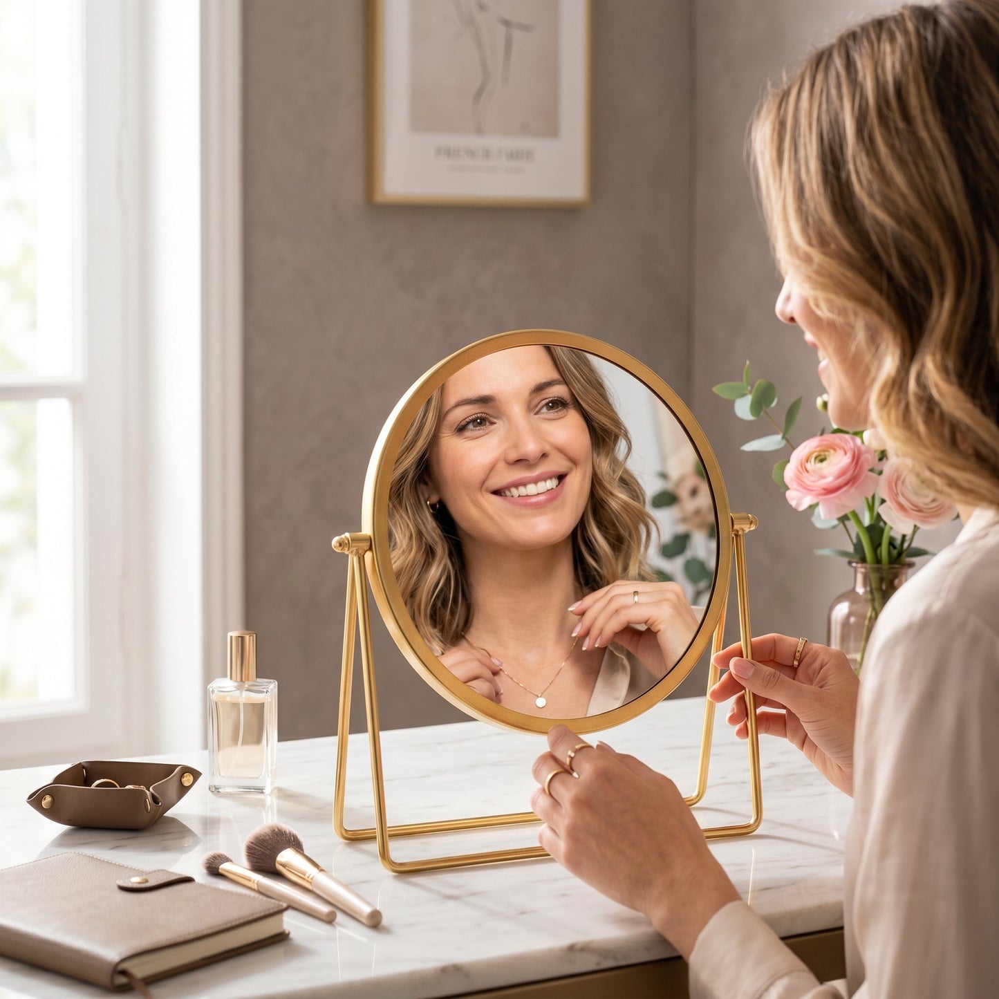 Miravel – Miroir Coiffeuse Rotatif
