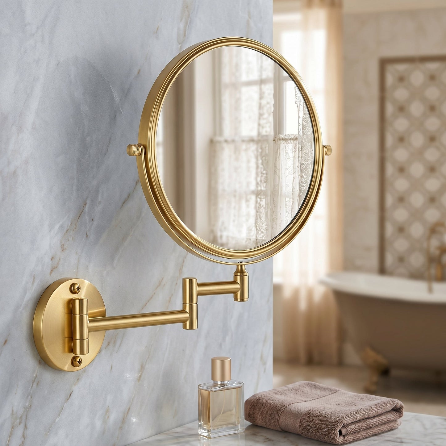 Miravèle – Miroir Maquillage Mural Double Face Grossissant