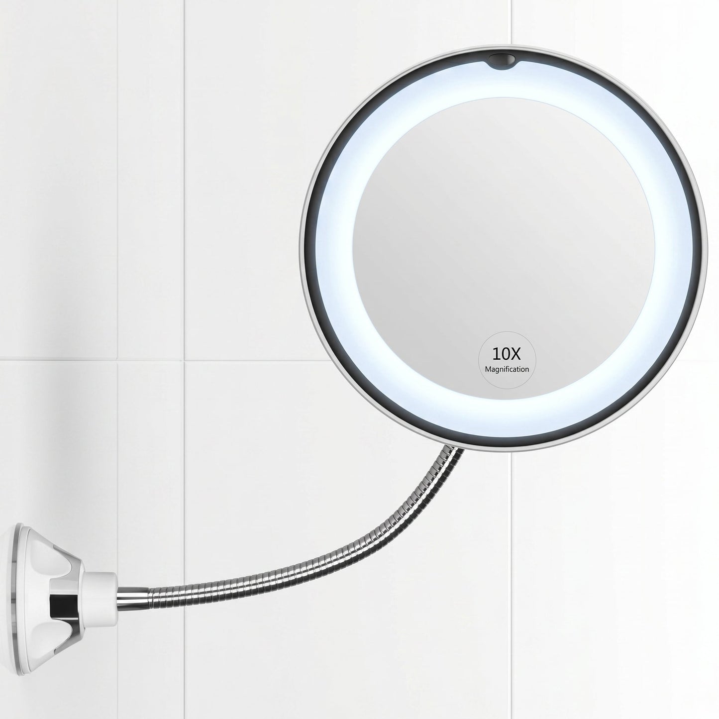 Clarévo – Miroir Grossissant LED à Ventouse