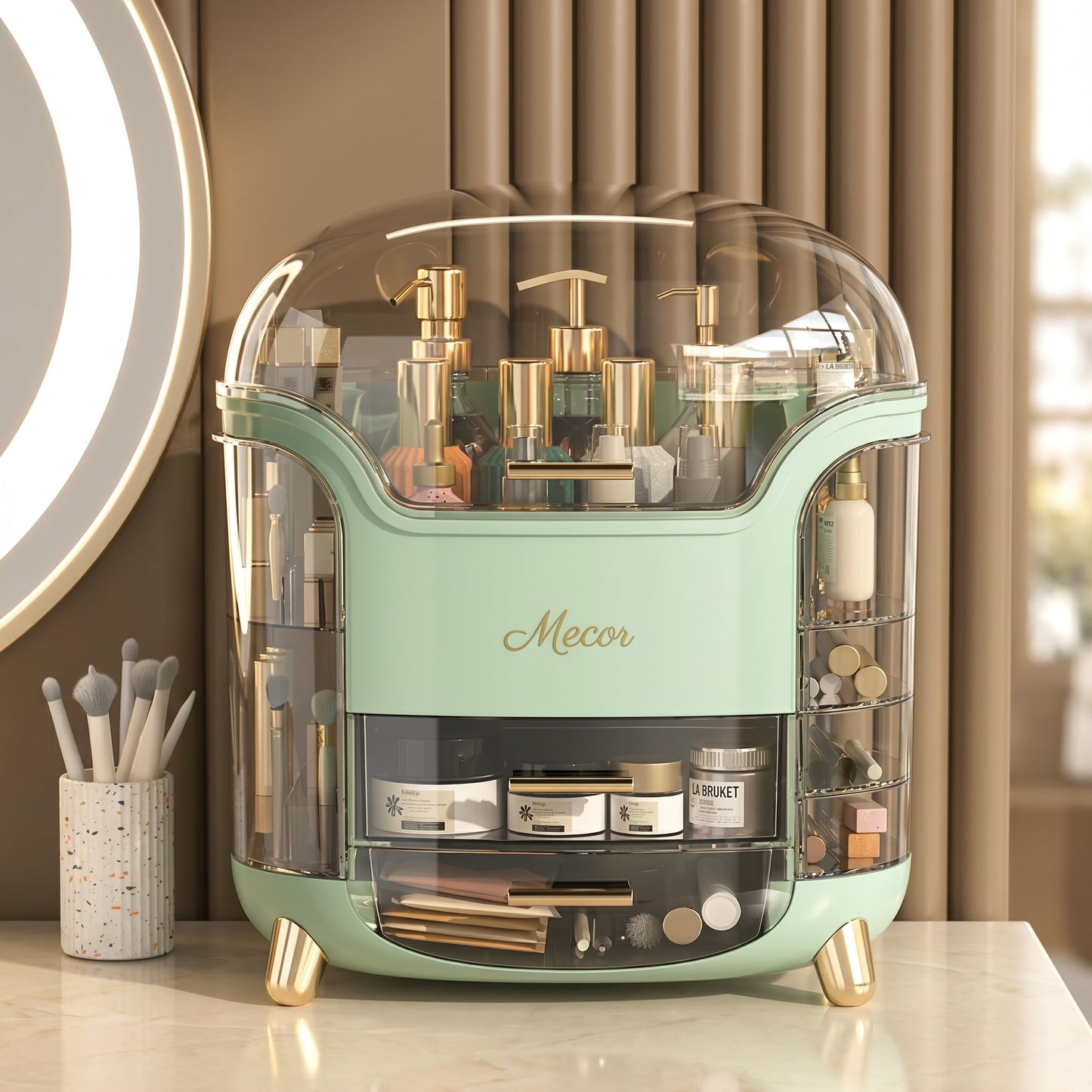 Glorvex – Organisateur Maquillage Boîte de Rangement Cosmétiques