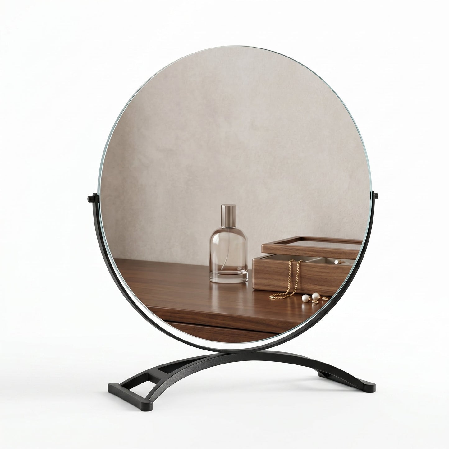Miroir de Table Design Noir Minimaliste