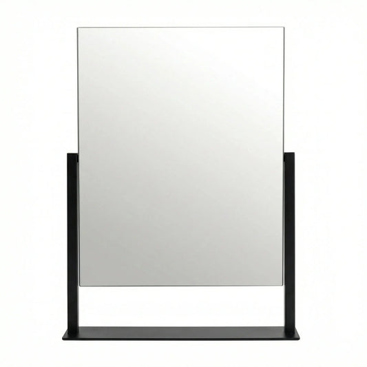 Miroir de Table Classique Noir Mat