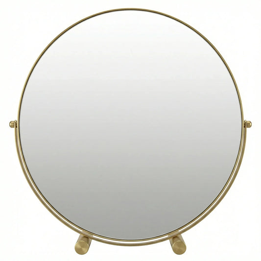 Miroir de Table Rond Or Classique