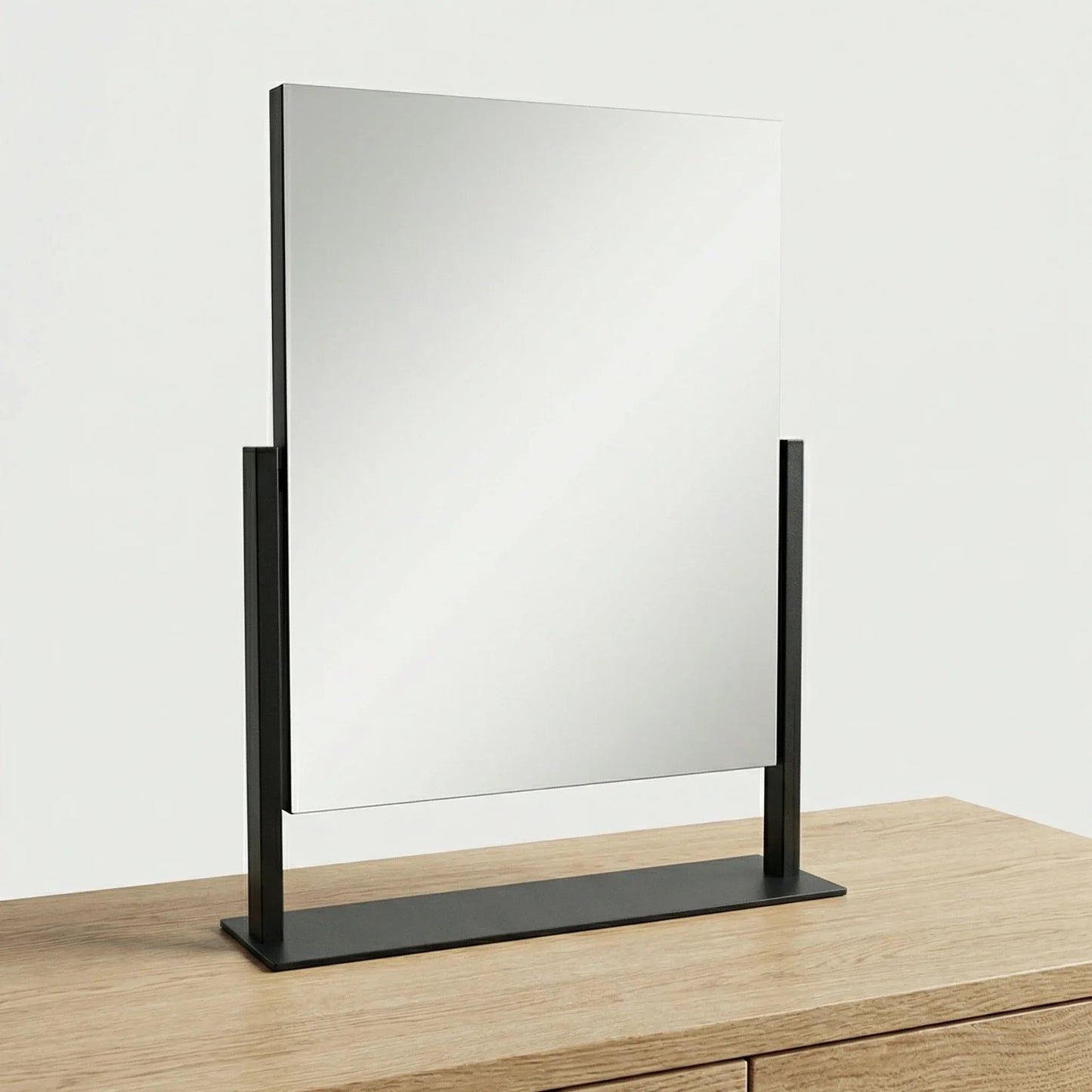 Miroir de Table Classique Noir Mat