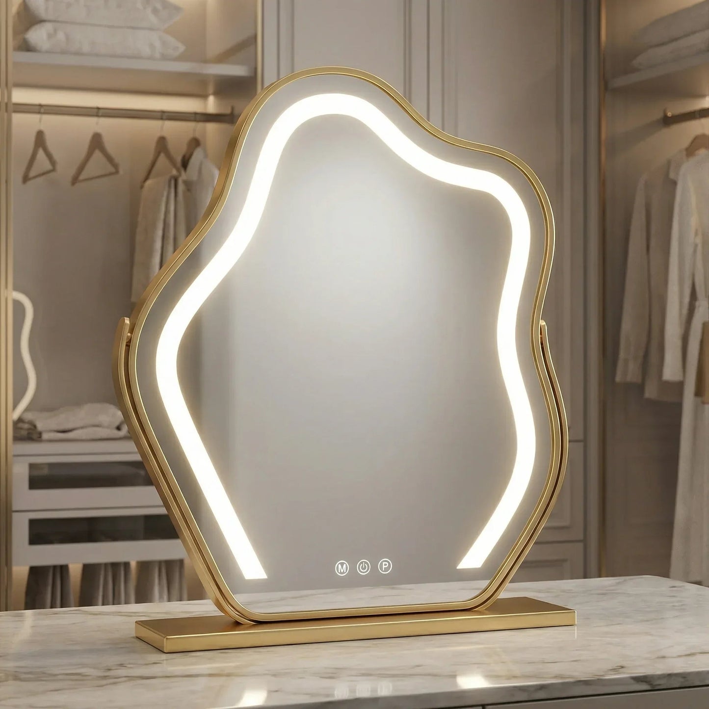 Miroir LED Design Ondine