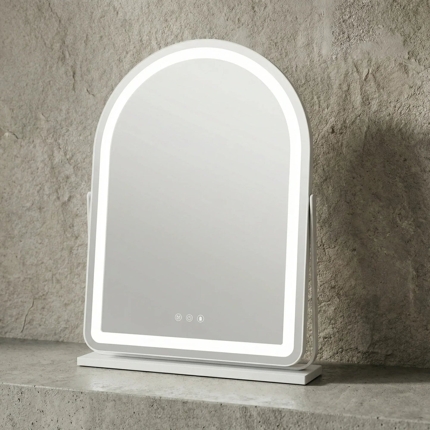 ArcLume - Miroir Arqué LED pour Studio Professionnel