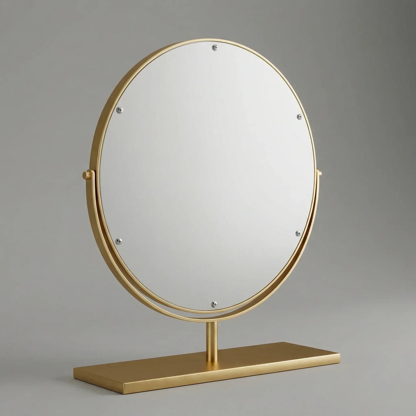 Miroir de Table LED Doré Élégant