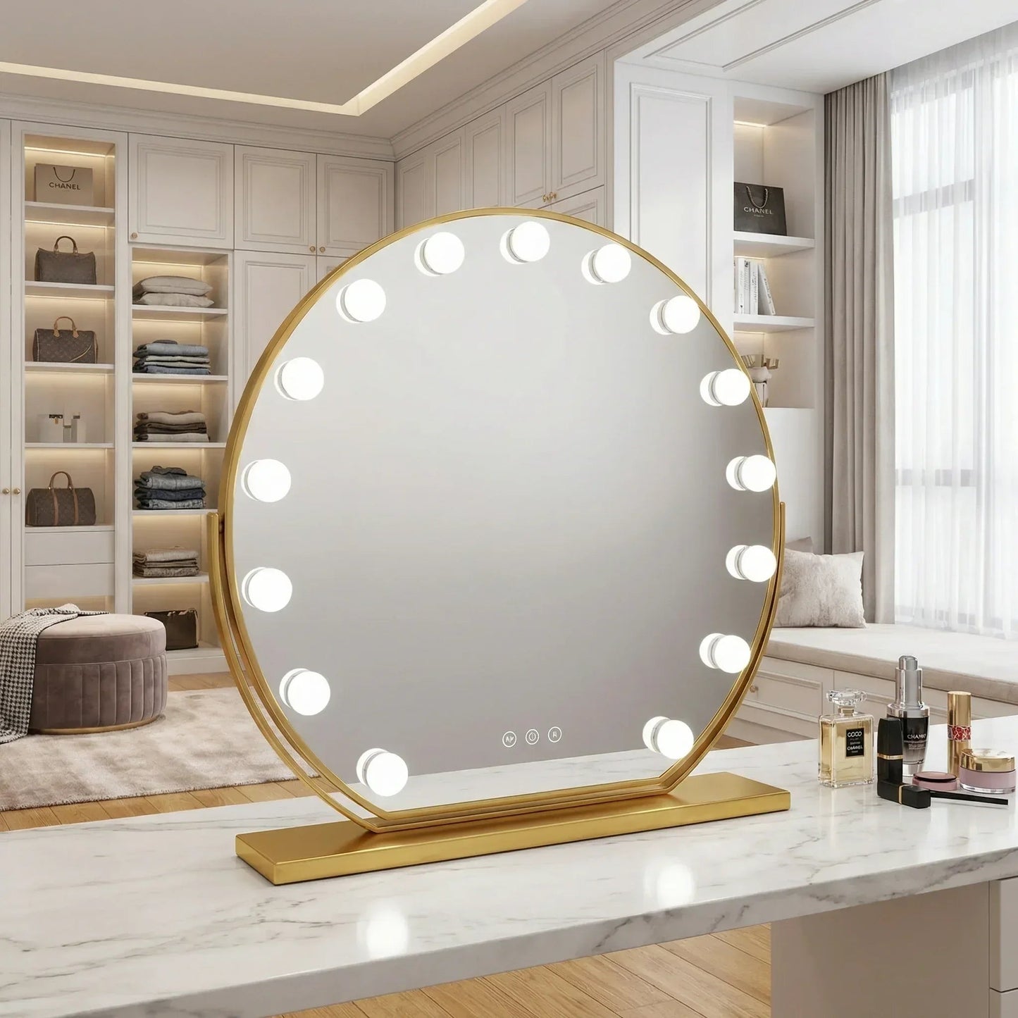 Miroir Lumineux LuviaGold Mecor