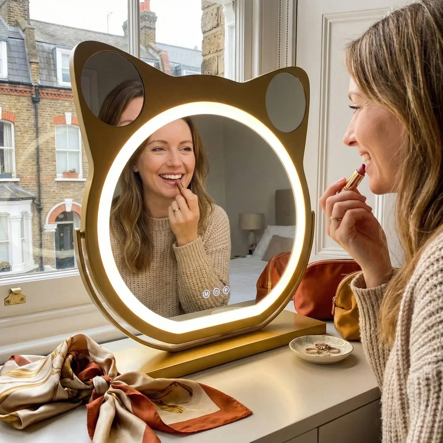 MiauLuxe Miroir LED Chat