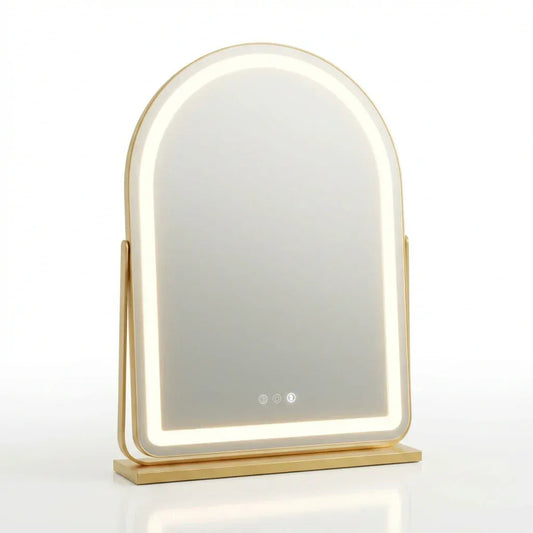 ArcLume - Miroir Arqué LED pour Studio Professionnel