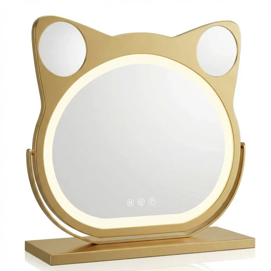 Miroir LED Chat Luvora