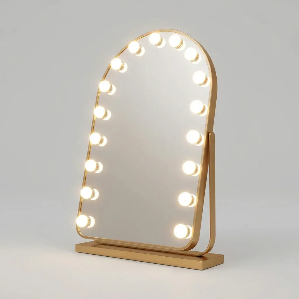 LumiArc Miroir LED Doré