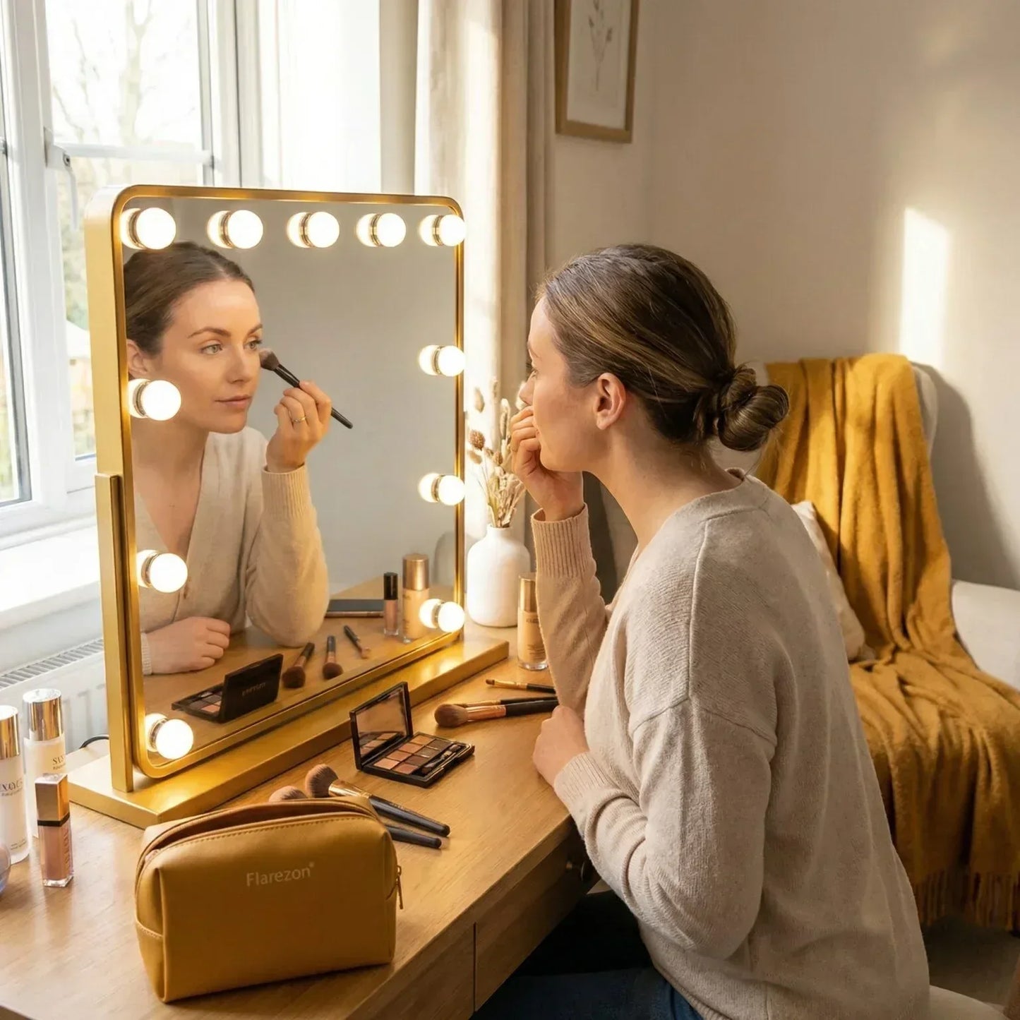Miroir Hollywood Professionnel Luvia