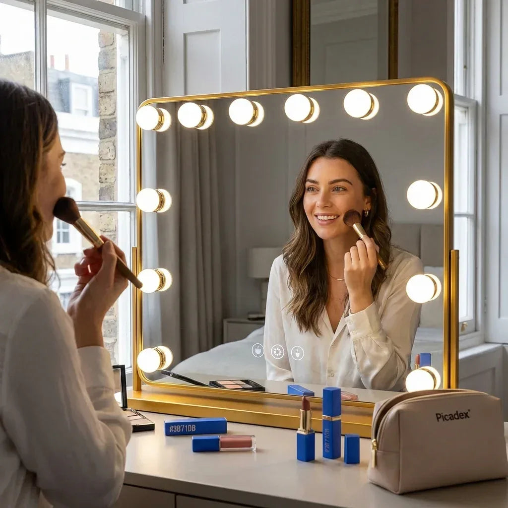 Miroir Hollywood Professionnel Luvia