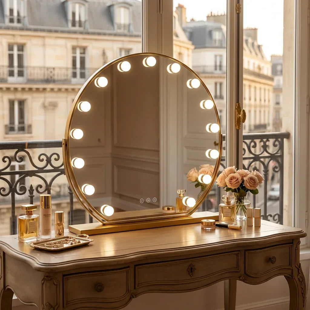 Miroir Maquillage Éclat LED