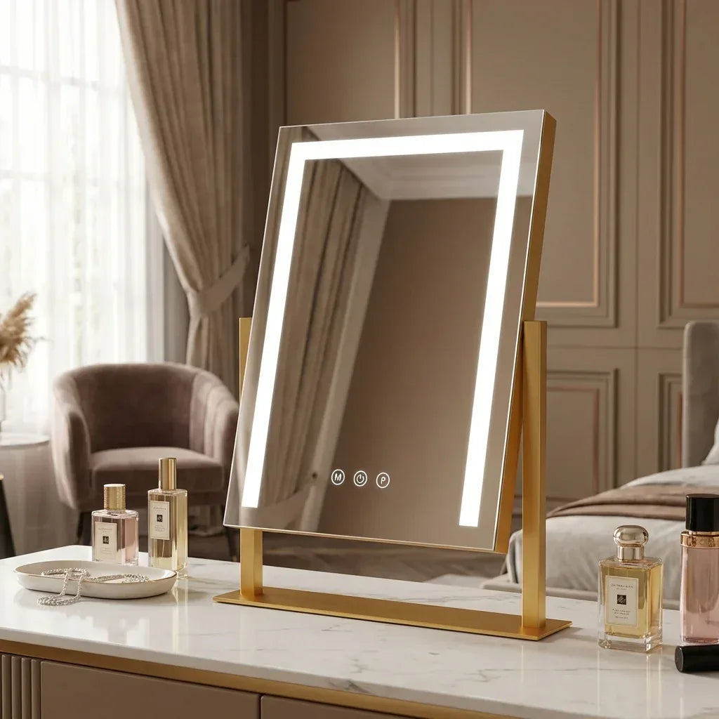 Miroir LED Clartia Doré