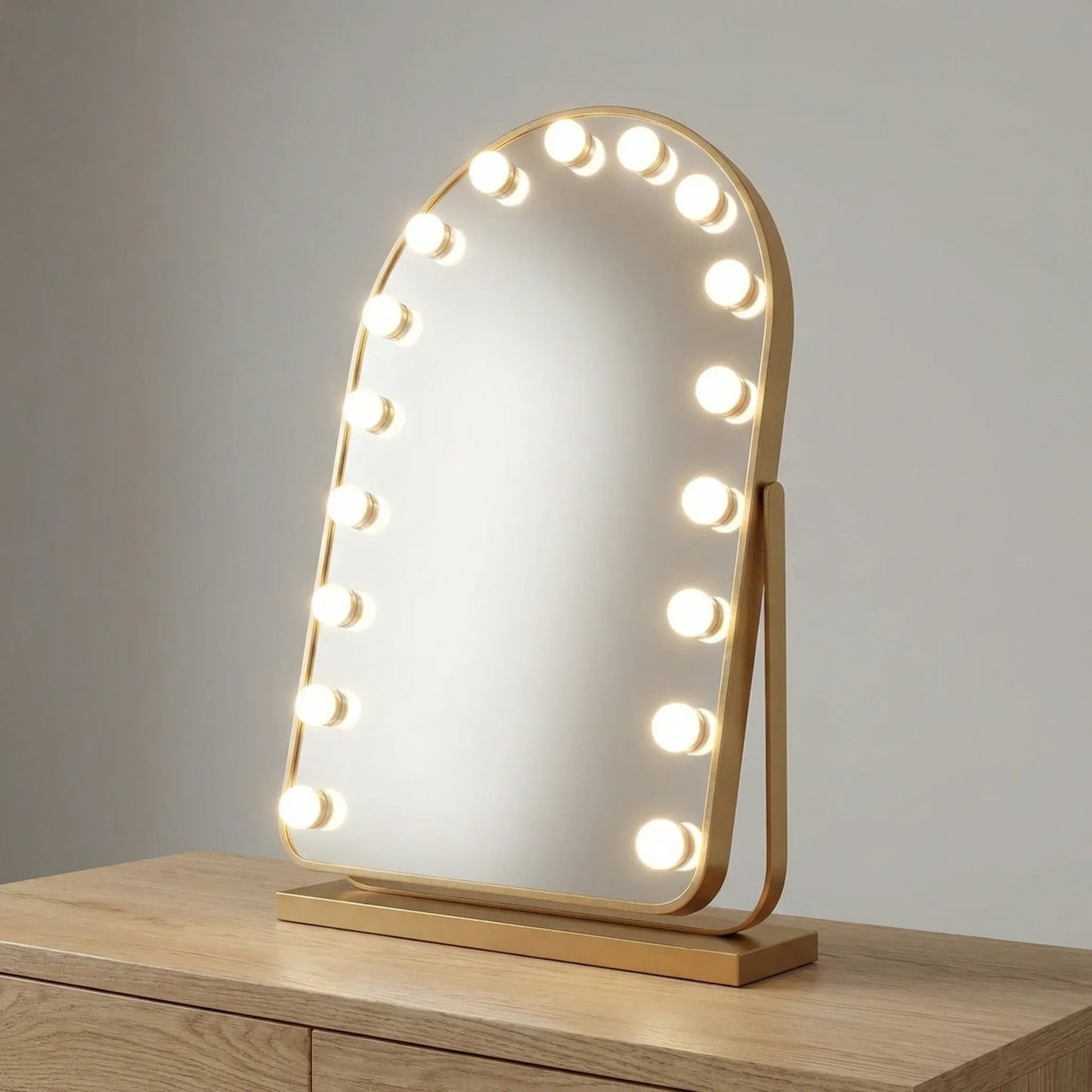 LumiArc Miroir LED Doré