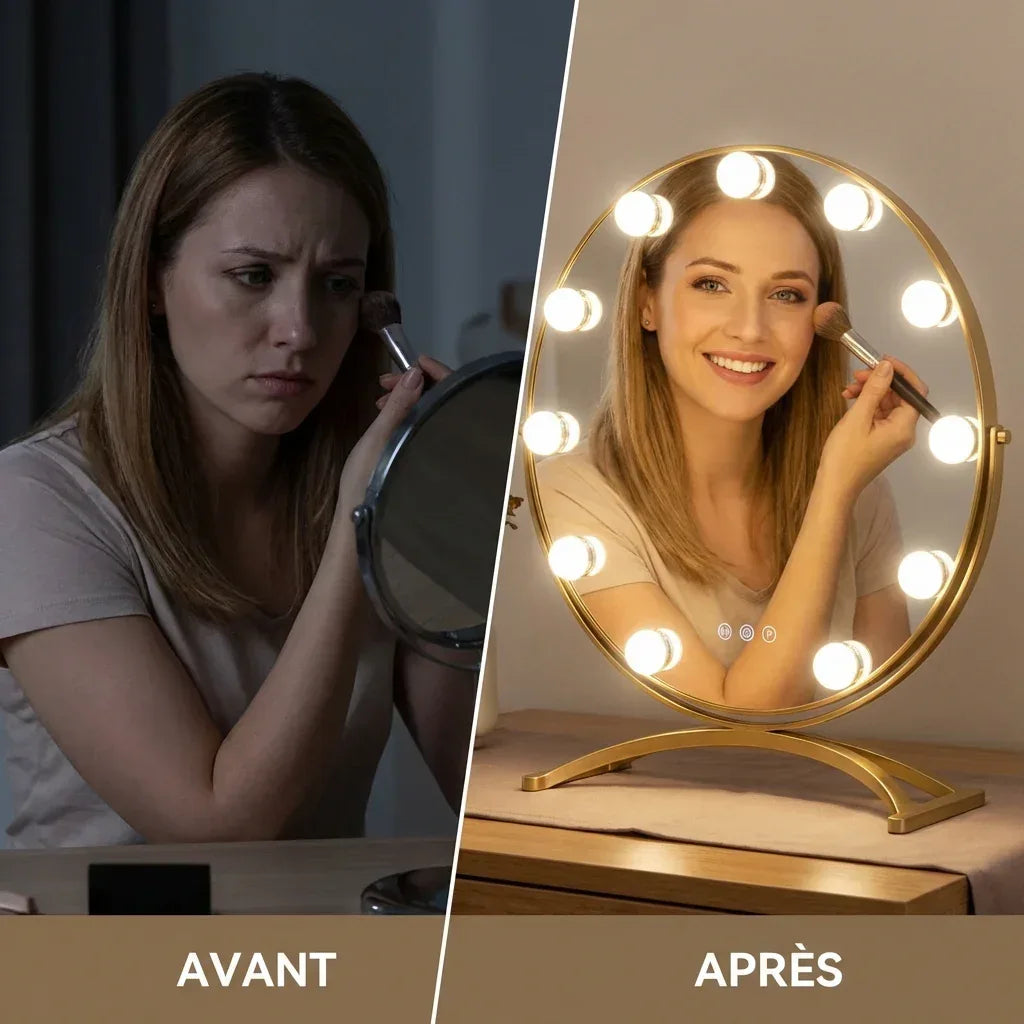 Miroir Hollywood Lumineux Vivida