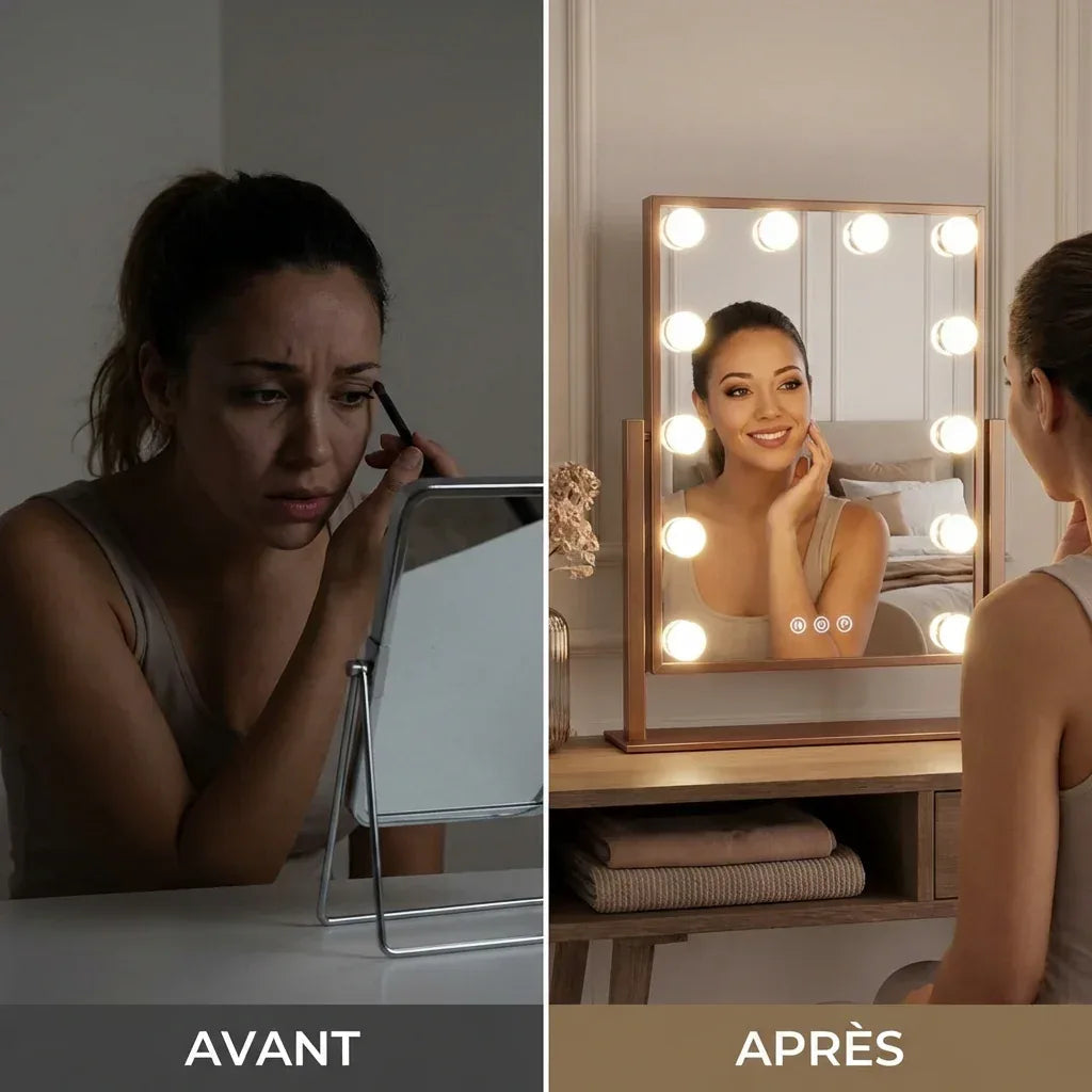 Miroir Hollywood Lumineux Vénusia