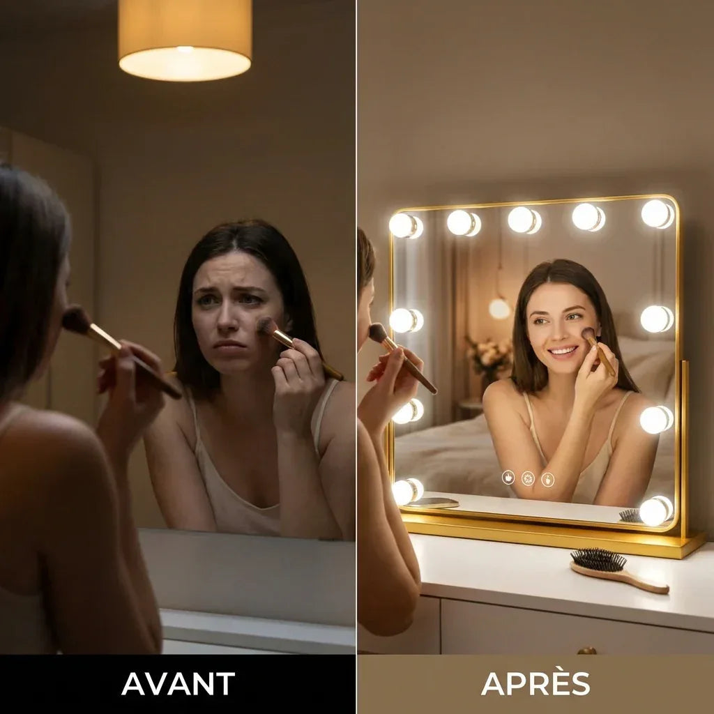 Miroir Hollywood LED Claréclat